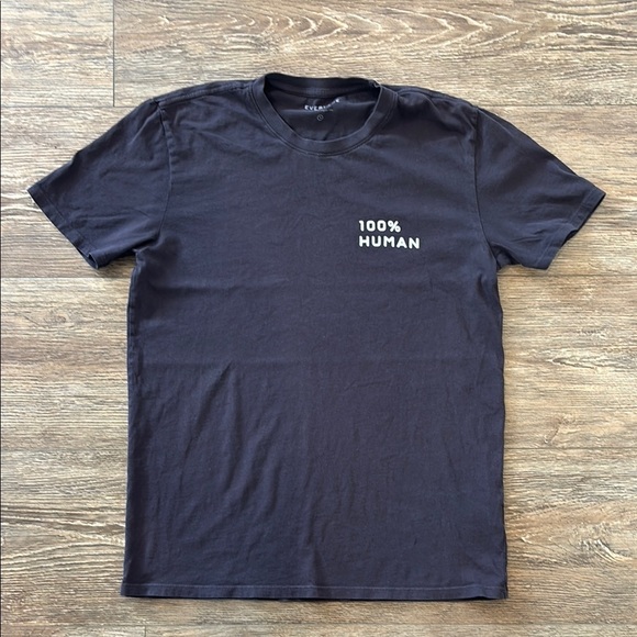 Everlane Men's Size Medium Cotton 100% Human Black Soft T-Shirt - Picture 1 of 6